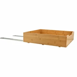 Household Essentials Glidez Bamboo & Steel Slide-Out Storage Organizer