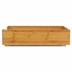 Household Essentials Glidez Bamboo & Steel Slide-Out Storage Organizer