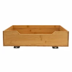 Household Essentials Glidez Bamboo & Steel Slide-Out Storage Organizer