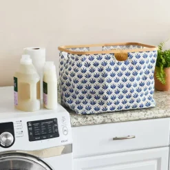 Household Essentials Krush Bamboo Rimmed Basket
