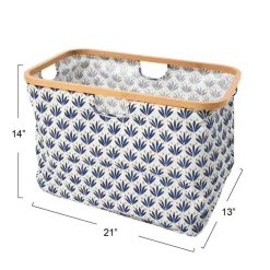 Household Essentials Krush Bamboo Rimmed Basket