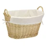 Household Essentials Natural Wicker Lined Laundry Basket