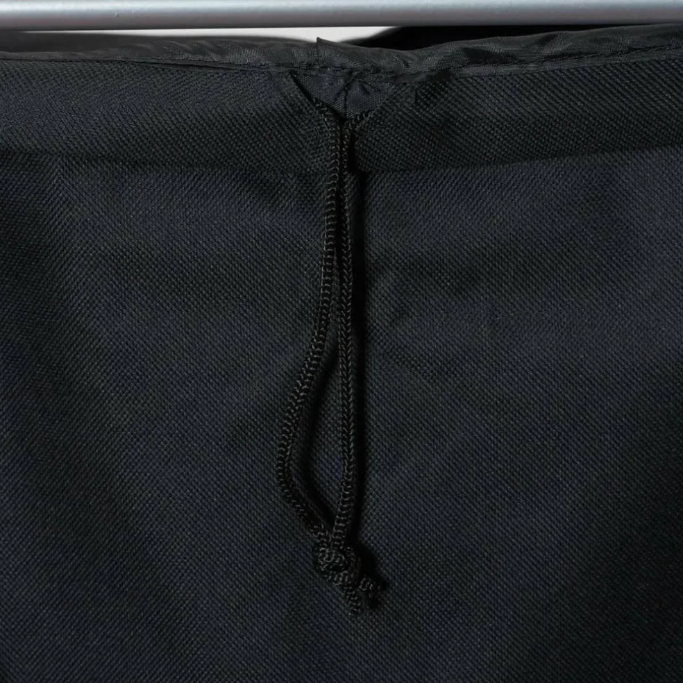 Household Essentials Small Black Collapsible X-Frame Laundry Basket