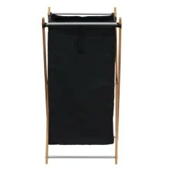 Household Essentials Small Black Collapsible X-Frame Laundry Basket
