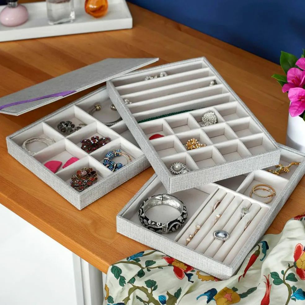 Household Essentials Stackable Jewelry Tray Set