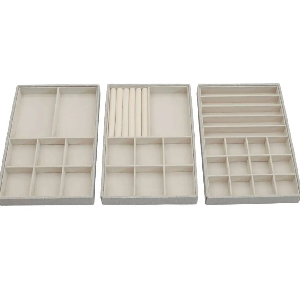 Household Essentials Stackable Jewelry Tray Set