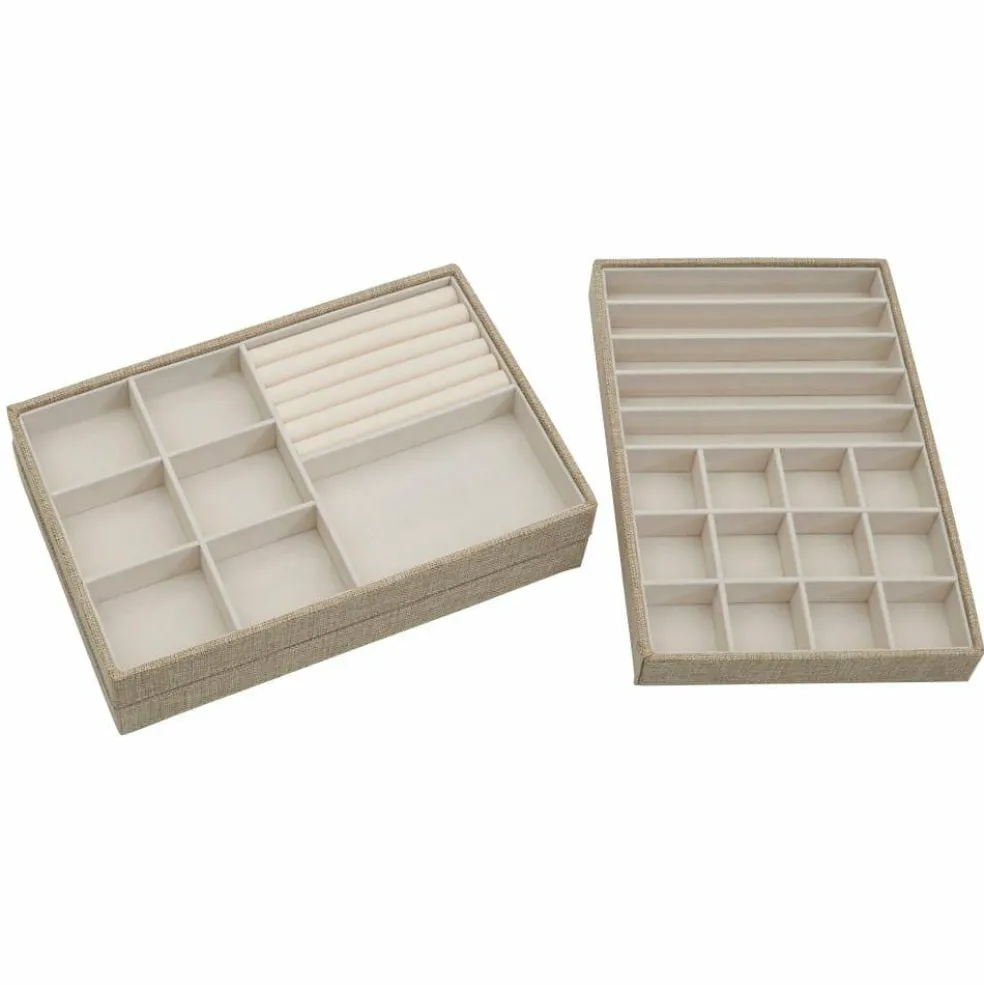 Household Essentials Stackable Jewelry Tray Set