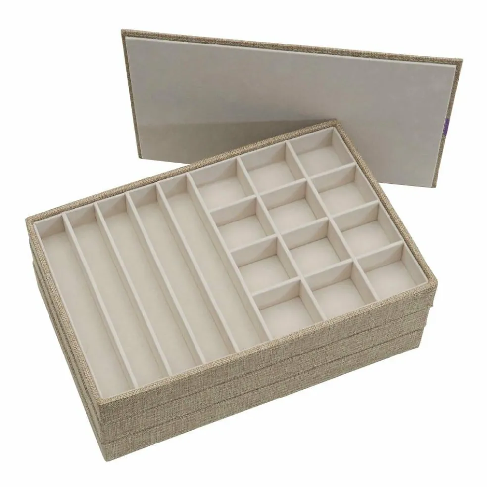 Household Essentials Stackable Jewelry Tray Set