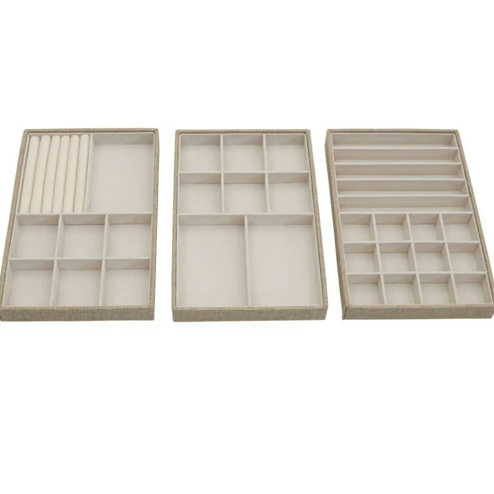 Household Essentials Stackable Jewelry Tray Set