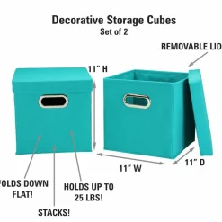 Household Essentials Storage Bins with Lids, 2ct.