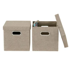 Household Essentials Storage Bins with Lids, 2ct.