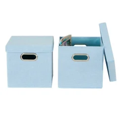 Household Essentials Storage Bins with Lids, 2ct.