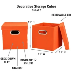 Household Essentials Storage Bins with Lids, 2ct.