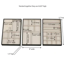 Household Essentials 3-Tier Jewelry Tray
