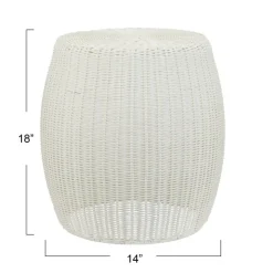 Household Essentials 18" Woven Storage End Table