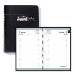 House of Doolittle® Black Recycled Daily Appointment Planner