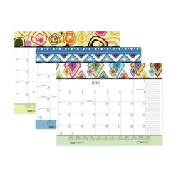 House of Doolittle 22 in. x 17 in. 12-Month (Jan-Dec 2026) Recycled Desk Pad Calendar - White Sheets/Black Binding/Corners