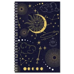 House of Doolittle Recycled Non-Dated Monthly/Weekly Celestial Planner - Blue/Gold Cover
