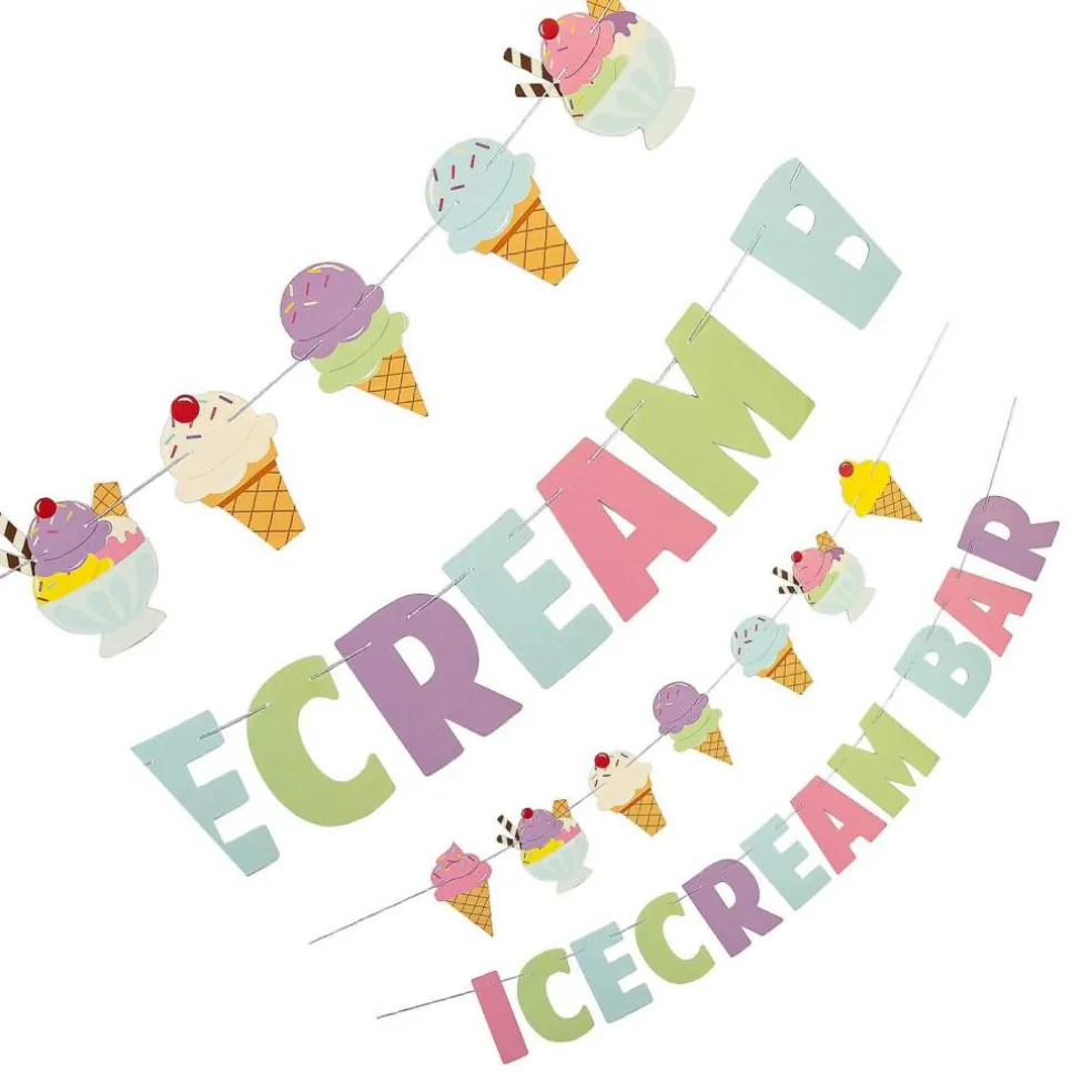 Ice Cream Bar Garland 2 Pieces