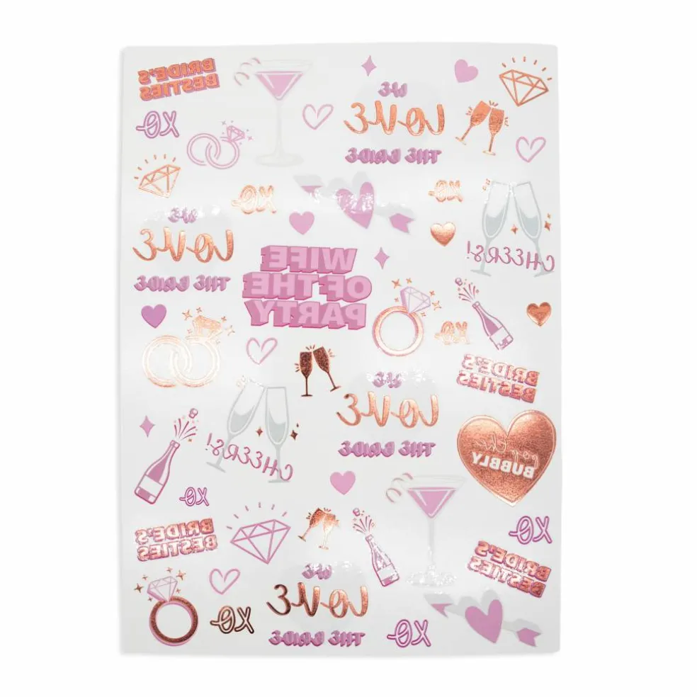 I Do Crew Bride Temporary Tattoos