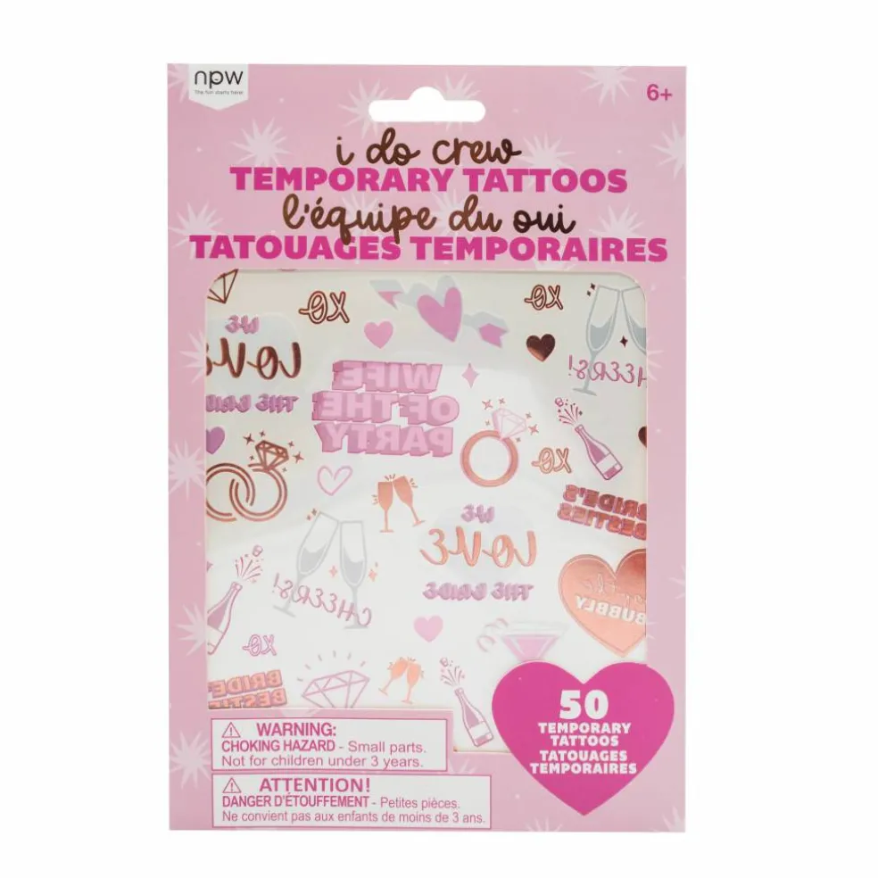 I Do Crew Bride Temporary Tattoos