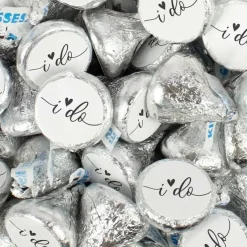 I Do Wedding Stickers for Hershey Kisses - (3 Sheets of 3/4