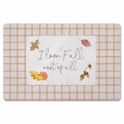 I Love Fall Floor Mat
