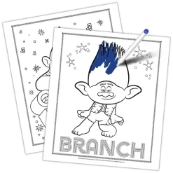Imagine Ink® COLOR! Trolls World Tour Mess Free Coloring Pad & Marker Set