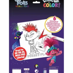 Imagine Ink® COLOR! Trolls World Tour Mess Free Coloring Pad & Marker Set