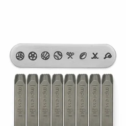 ImpressArt® 6mm Sports Metal Stamps Pack