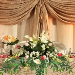 27-Inch Artificial Italian Ruscus Greenery Stems – Faux Leaf Garland Branches for Wedding Bouquets, Arches, Table Centerpieces, and Home Décor