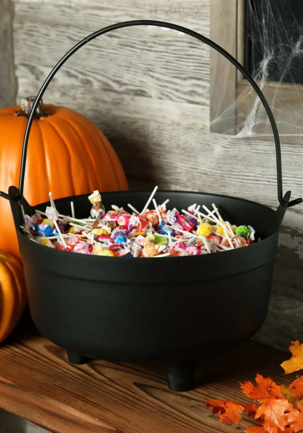 14-Inch Black Cauldron Prop