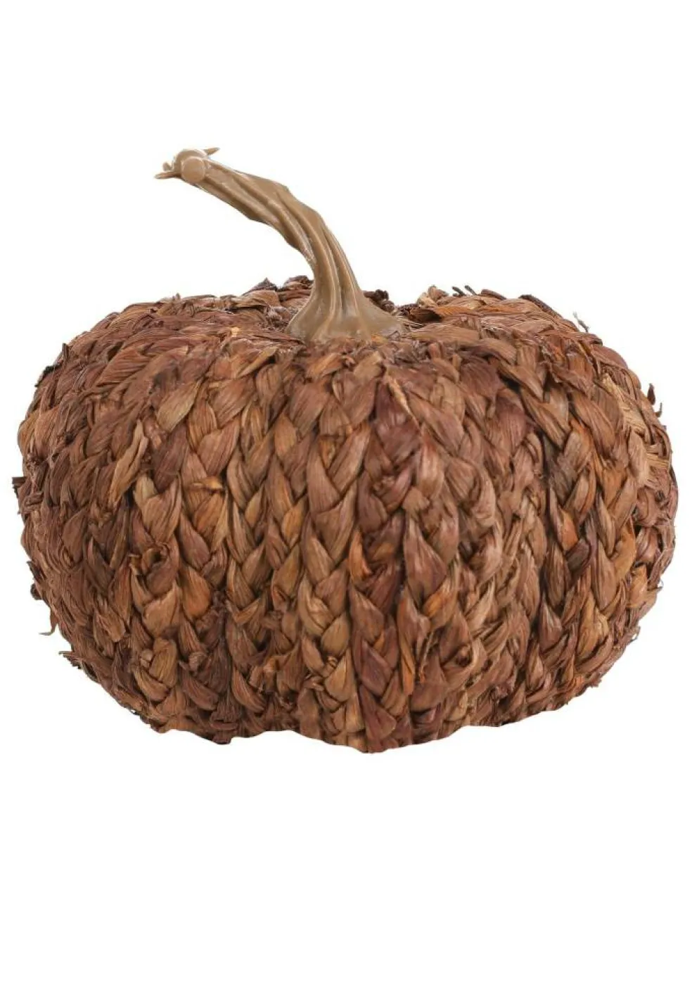 5-Inch Cornpeel Brown Pumpkin Decoration