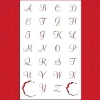 1-Inch Emily's Mini Monogram Cookie Stencil Set | C450 by Designer Stencils | Cookie Decorating Tools |