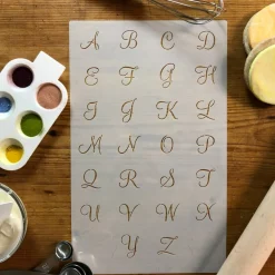 1-Inch Emily's Mini Monogram Cookie Stencil Set | C450 by Designer Stencils | Cookie Decorating Tools |