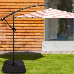 20 Inch Patio Offset Water Filled Plate Umbrella Base Sand