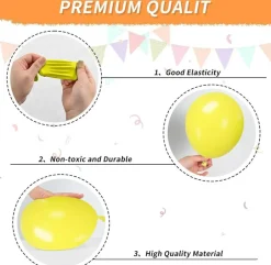 12 Inch 50pcs Multicolor Rainbow Balloon(Multicolors)