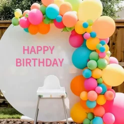 12 Inch 50pcs Multicolor Rainbow Balloon(Multicolors)
