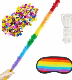 30 Inch Piñata Stick Kit Rainbow Very Sturdy Will Not Break, Suitable for Kids Adults Can Have Fun at Any Party