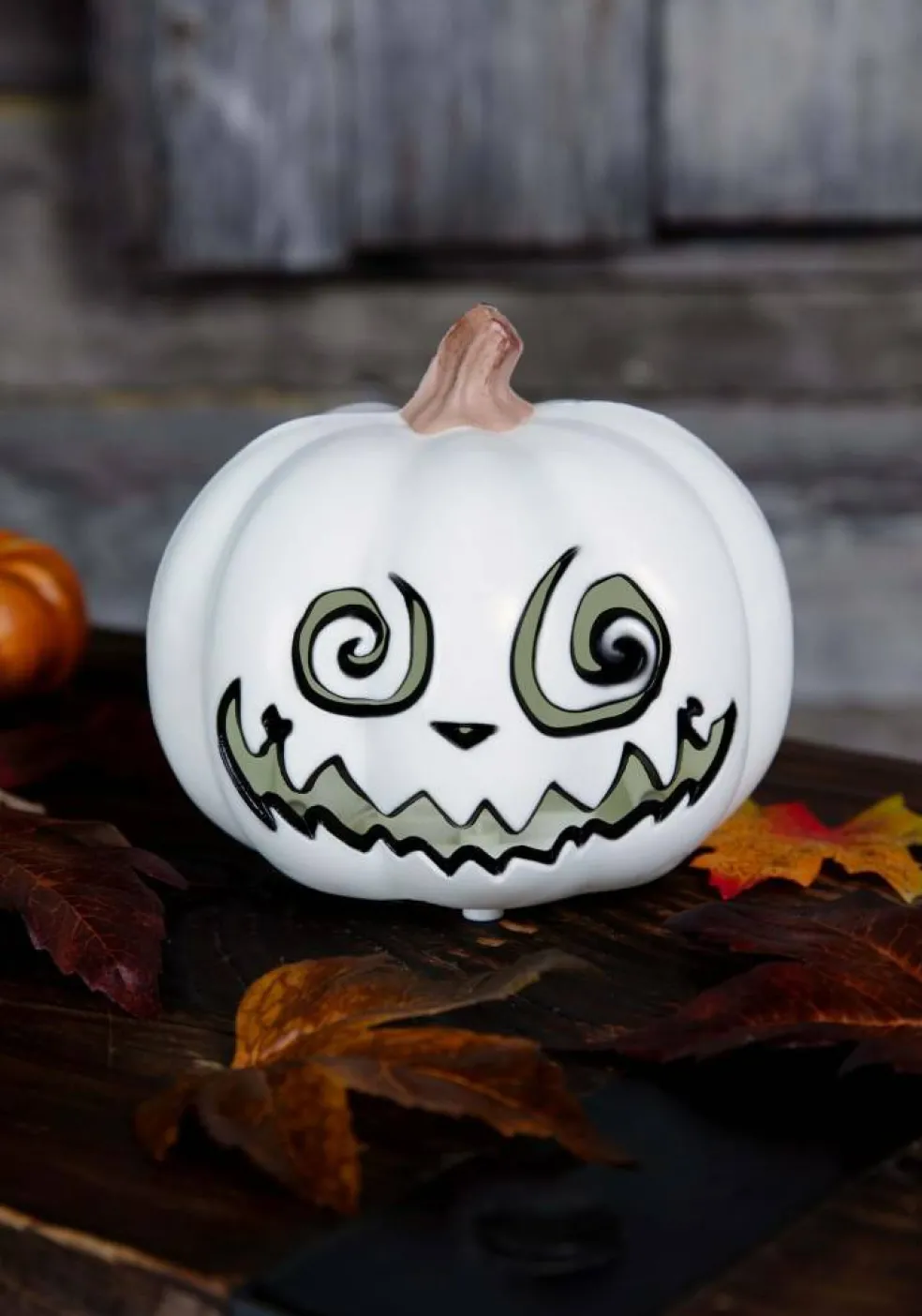5 Inch Swirly Light Up Jack O' Lantern Decoration