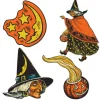10.5 Inch Vintage Halloween Cutouts 4/Pkg