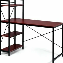 47.5 Inch Writing Study Computer Desk with 4-Tier Shelves