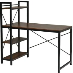 47.5 Inch Writing Study Computer Desk with 4-Tier Shelves