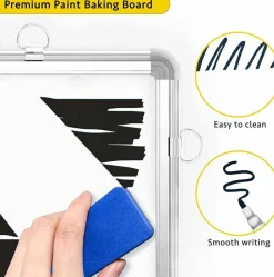 3-in-1 Combination Magnetic Calendar Whiteboard & Corkboard