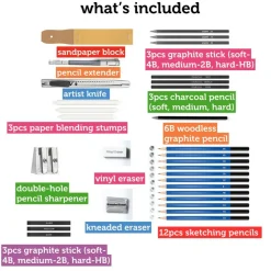 Incraftables Drawing Pencils for Sketching & Shading for DIY Projects, Classroom Activities, Creative Gifts & Handmade Crafts. For DIY Projects. Great Gift for Creative Makers. DIY Craft Supplies