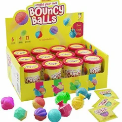 12 Individual Kits - Science Party Favors - Cool Birthday Parties Activities for Kids - Create 12 Balls - Fun DIY Arts and Crafts Bulk - Craft Projects Gifts