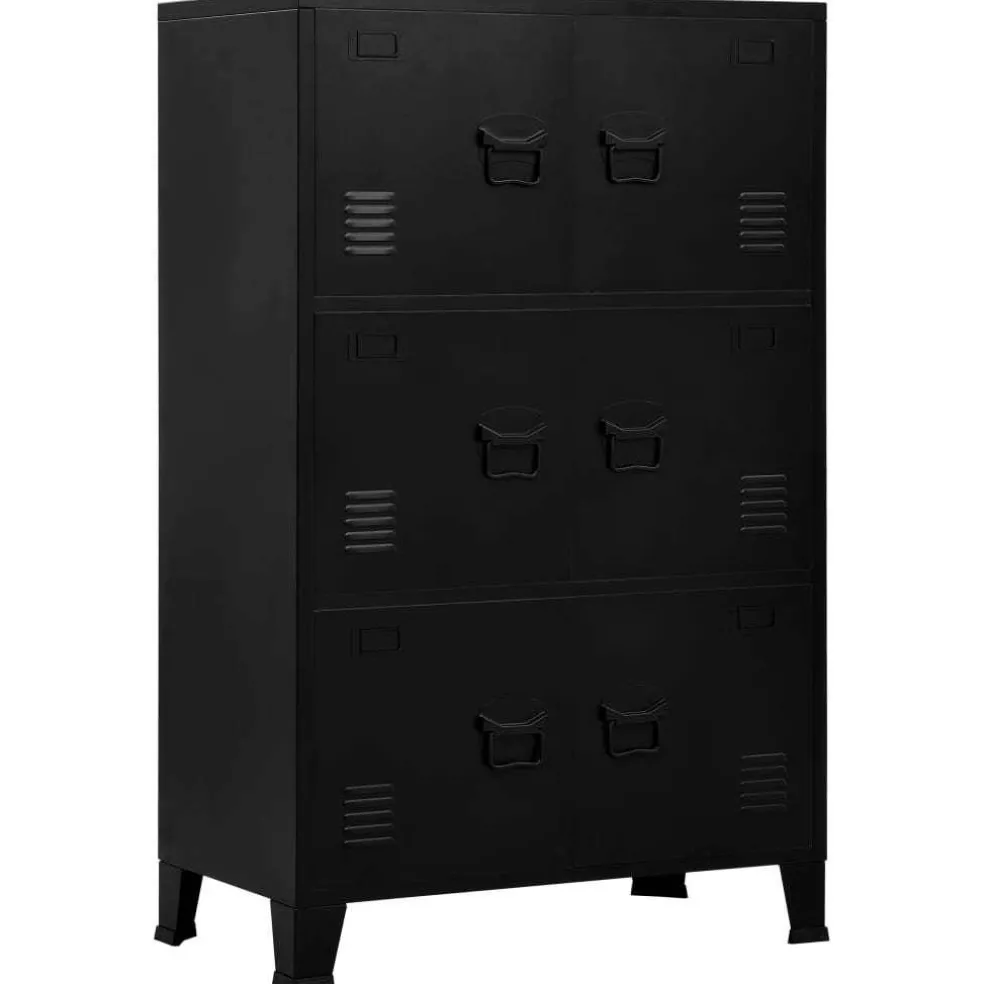 Industrial Storage Steel Chest - Black