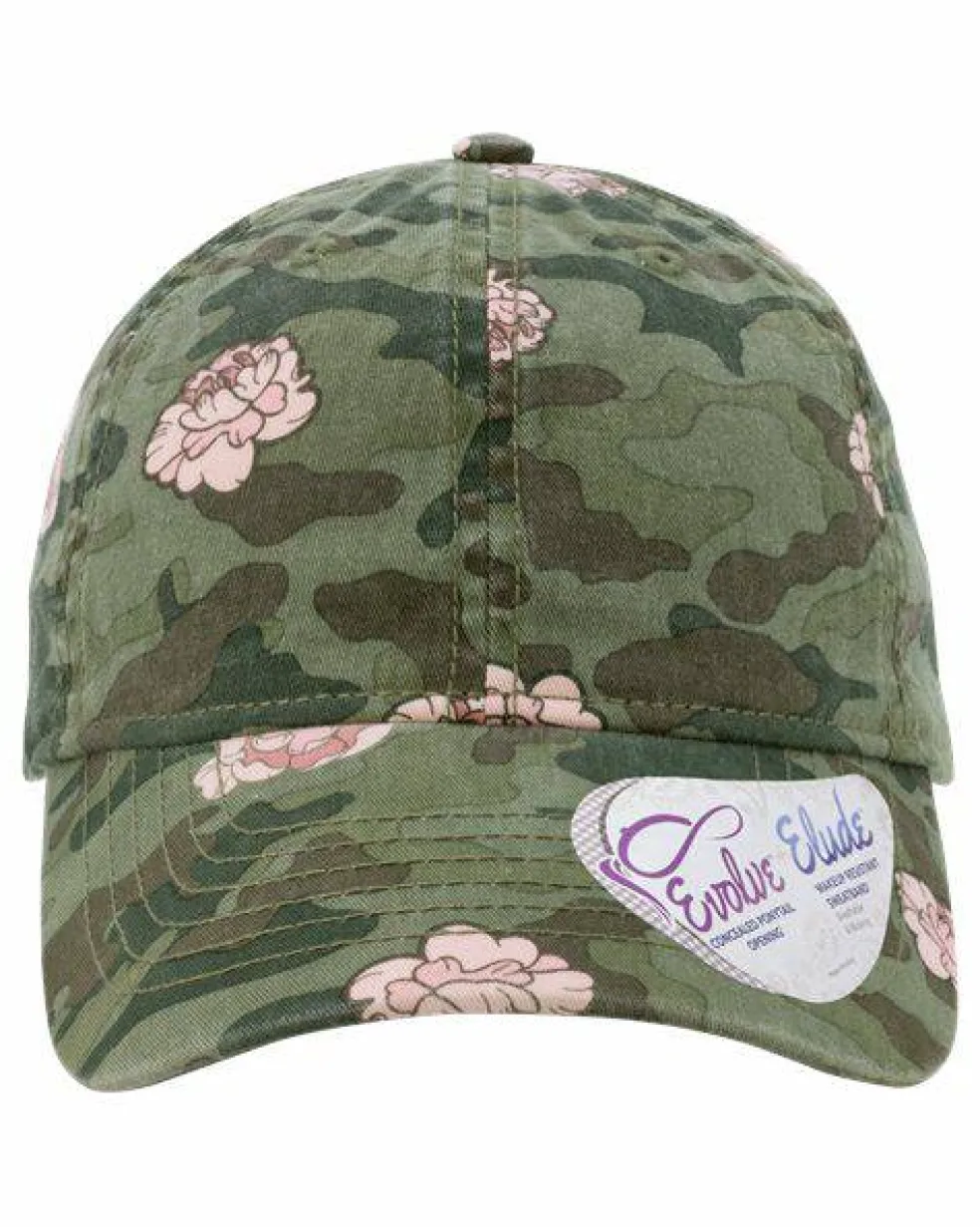 Infinity Her Womens Garment Washed Fashion Print Cap Free Shipping