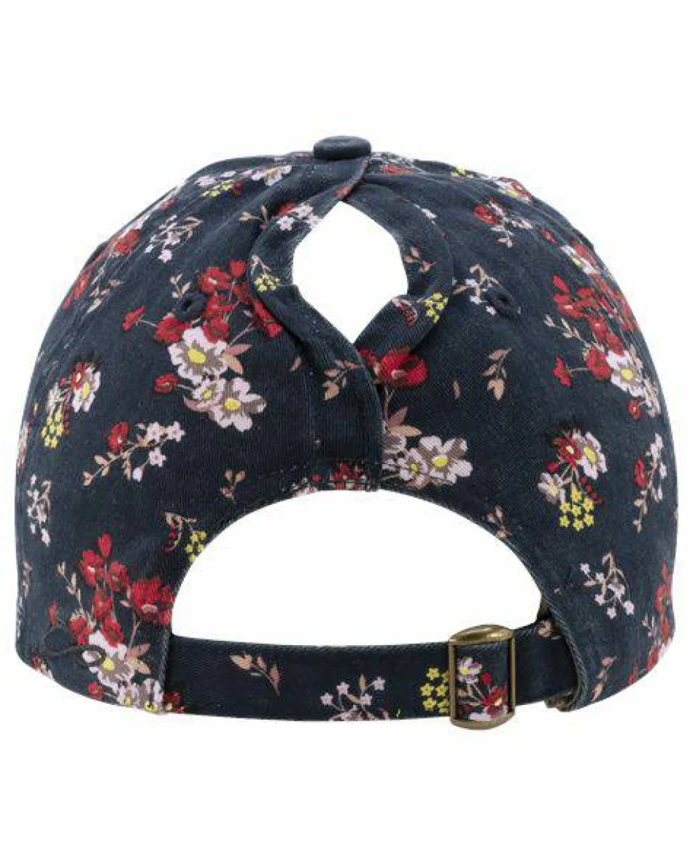 Infinity Her Womens Garment Washed Fashion Print Cap Free Shipping
