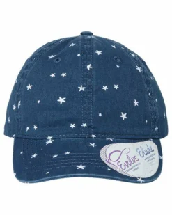 Infinity Her Womens Garment Washed Fashion Print Cap Free Shipping